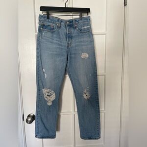 LEVIS - Size 27 - Wedgie Straight Blue Jeans